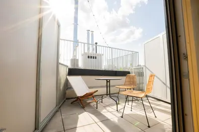 Ein Balkon oder eine Terrasse in der Unterkunft OrestaLiving - Penthouse with private terrace
