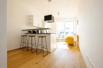 Küche/Küchenzeile in der Unterkunft OrestaLiving - Penthouse with private terrace