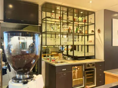 Küche/Küchenzeile in der Unterkunft 24hours Apartment Hotel
