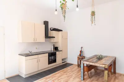 Küche/Küchenzeile in der Unterkunft Design Apartments near Mariahilferstraße