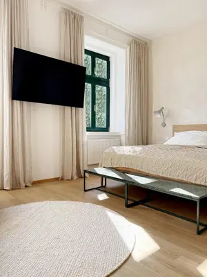 Ein Bett oder Betten in einem Zimmer der Unterkunft Sissi West
