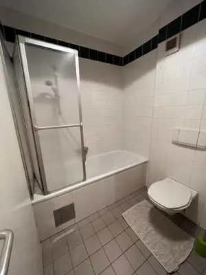 Ein Badezimmer in der Unterkunft Cosy apartment in central location