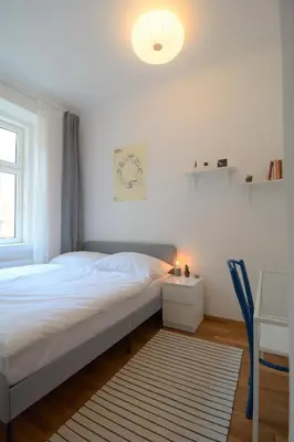 Ein Bett oder Betten in einem Zimmer der Unterkunft 2-Rooms; Stay and relax! Near Vienna Main Station