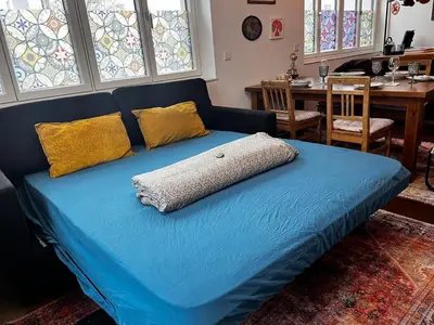 Ein Bett oder Betten in einem Zimmer der Unterkunft FAIRien from home