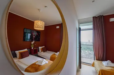 Ein Bett oder Betten in einem Zimmer der Unterkunft Wonderful Apartment with 2 bedrooms and pool and parking