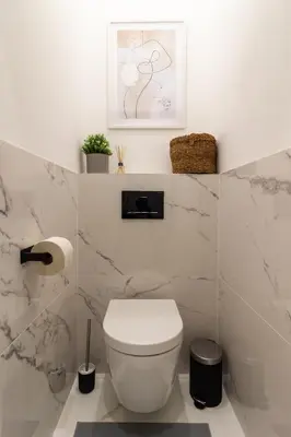Ein Badezimmer in der Unterkunft Central Apartment