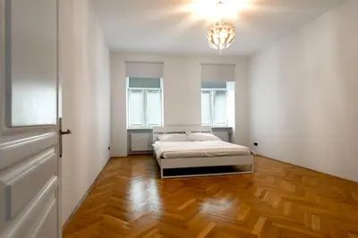 Ein Bett oder Betten in einem Zimmer der Unterkunft 3-Bedroom Apartment in Central Vienna