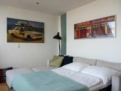 Ein Bett oder Betten in einem Zimmer der Unterkunft 360 View Loft 3
