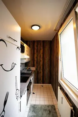 Küche/Küchenzeile in der Unterkunft Cozy Home Vienna