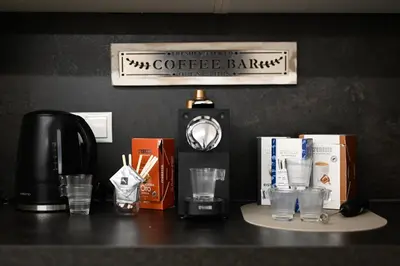 Kaffee-/Teezubehör in der Unterkunft Aparthotel Neudörfl