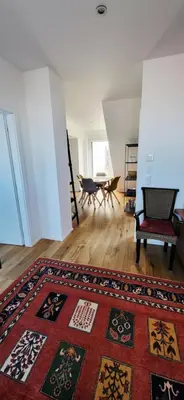 Ein Sitzbereich in der Unterkunft SkySuite Holiday Home