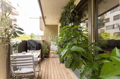 Grundriss der Unterkunft Dream Apartment - central and quiet with AC and free parking garage