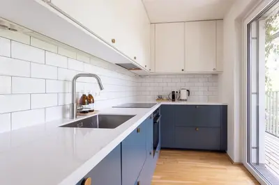 Küche/Küchenzeile in der Unterkunft Dream Apartment - central and quiet with AC and free parking garage