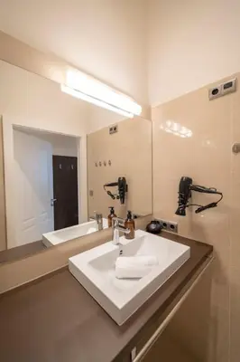 Ein Badezimmer in der Unterkunft josef's home I Apartment Klährgasse I 01