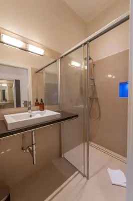Ein Badezimmer in der Unterkunft josef's home I Apartment Klährgasse I 02
