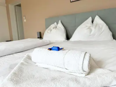 Ein Bett oder Betten in einem Zimmer der Unterkunft St. Antoni Suite 5