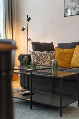 Ein Sitzbereich in der Unterkunft josef's home I Comfort Apartment I Metro Access