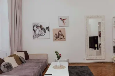 Ein Sitzbereich in der Unterkunft Modern stylish comfortable 2 bedroom apartment