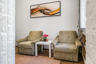 Ein Sitzbereich in der Unterkunft Adorable 2BR Apt. near Millenium Tower and Danube