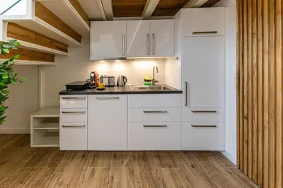 Küche/Küchenzeile in der Unterkunft Exklusives trendiges Loft in toller Lage, die 