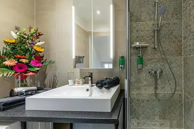 Ein Badezimmer in der Unterkunft Exklusives trendiges Loft in toller Lage, die 