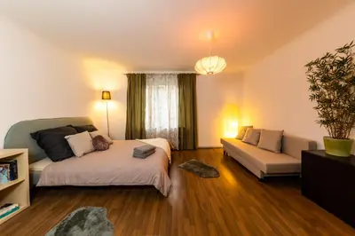 Ein Sitzbereich in der Unterkunft Cosy apartment in great Location
