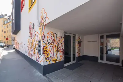 Grundriss der Unterkunft Neu und hell in zentraler Ruhelage mit Parkplatz
