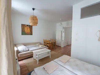 Ein Bett oder Betten in einem Zimmer der Unterkunft Vienna City Apartments Barnabitengasse