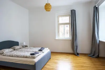 Ein Bett oder Betten in einem Zimmer der Unterkunft Vienna City Apartments Barnabitengasse