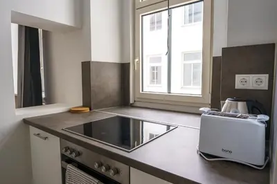 Küche/Küchenzeile in der Unterkunft Vienna City Apartments Barnabitengasse