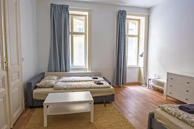 Ein Bett oder Betten in einem Zimmer der Unterkunft Vienna City Apartments 1090 Vienna