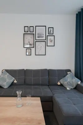 Ein Sitzbereich in der Unterkunft Domus Optima - Cozy Retreat in Vienna