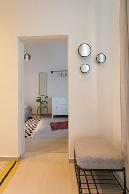 Ein Bett oder Betten in einem Zimmer der Unterkunft josef's home I Cozy Retro Apartment