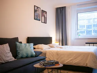 Ein Bett oder Betten in einem Zimmer der Unterkunft Big 2Rooms in Vienna city center