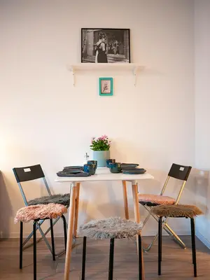 Ein Sitzbereich in der Unterkunft Big 2Rooms in Vienna city center