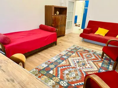 Ein Bett oder Betten in einem Zimmer der Unterkunft Vintage Design Apartment II