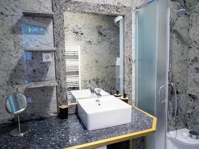 Ein Badezimmer in der Unterkunft City Villa Schönbrunn Apartments - Contactless 24h Check-In