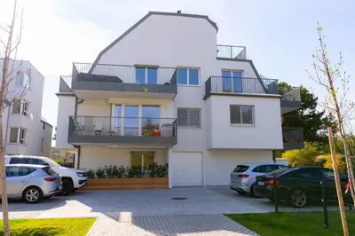 Das Gebäude in dem sich die Ferienwohnung befindet