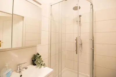 Ein Badezimmer in der Unterkunft Stilvolle Urbane Auszeit l LF19