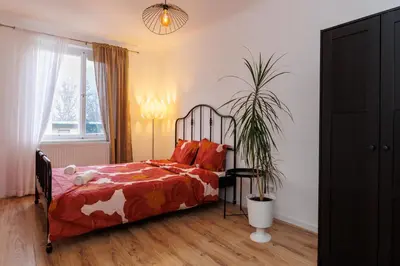Ein Bett oder Betten in einem Zimmer der Unterkunft Cosy brand new Apartment