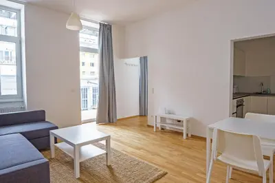 Ein Sitzbereich in der Unterkunft Vienna City Apartments Ottakring