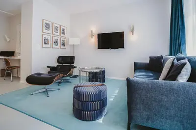 TV/Unterhaltungsangebot in der Unterkunft HeyMi Apartments Mondschein