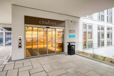 Eine Fassade oder ein Eingang zu Citadines Danube Vienna