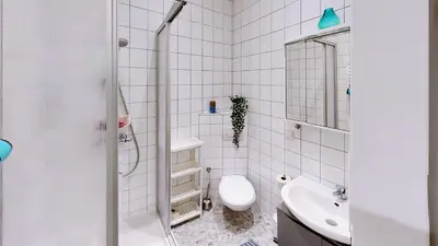 Ein Badezimmer in der Unterkunft Apartment Wood