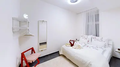 Ein Bett oder Betten in einem Zimmer der Unterkunft Apartment Wood