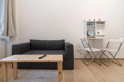 Ein Sitzbereich in der Unterkunft Klein, aber fein in zentraler Ruhelage