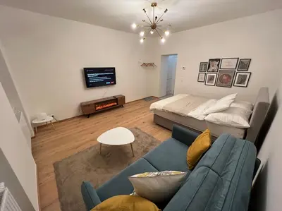 TV/Unterhaltungsangebot in der Unterkunft Apartment near Hauptbahnhof - Kingsize Bed