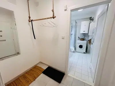 Ein Badezimmer in der Unterkunft Gemütliche Wohnung nähe Hauptbahnhof und Zentrum