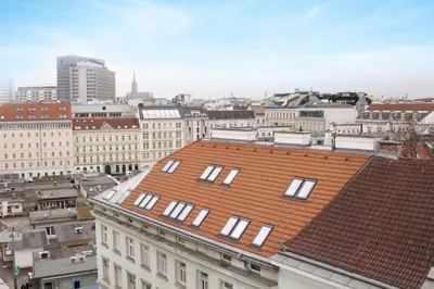 Ein allgemeiner Blick auf Wien oder ein Stadtblick von der Ferienwohnung aus