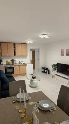 Küche/Küchenzeile in der Unterkunft Apartment-Alex